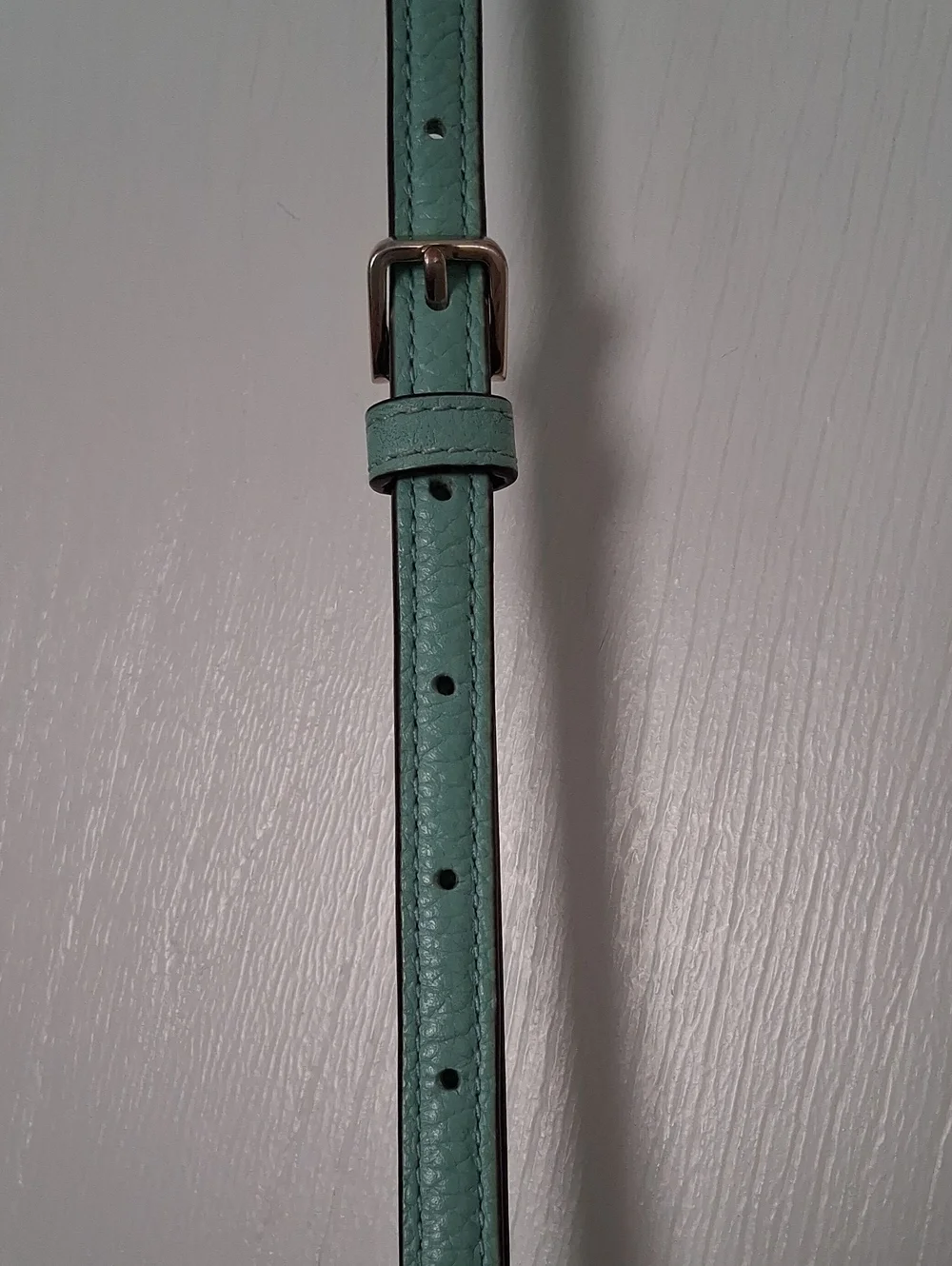 Kate‎ Spade Monica Satchel /Crossbody Handbag Tiffany Blue Pebbled Leather EUC